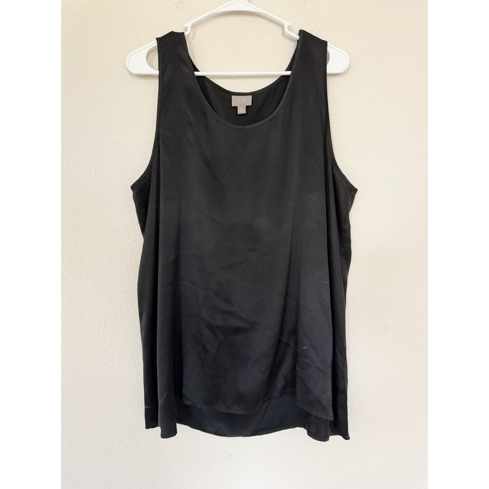 J. Jill Sleeveless Silk Tank Size XL Minimalist Chic Work Wear Capsule Shirt
